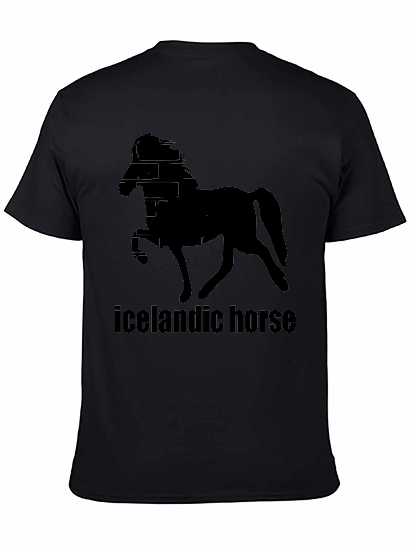 Icelandic Horse Black T-Shirt