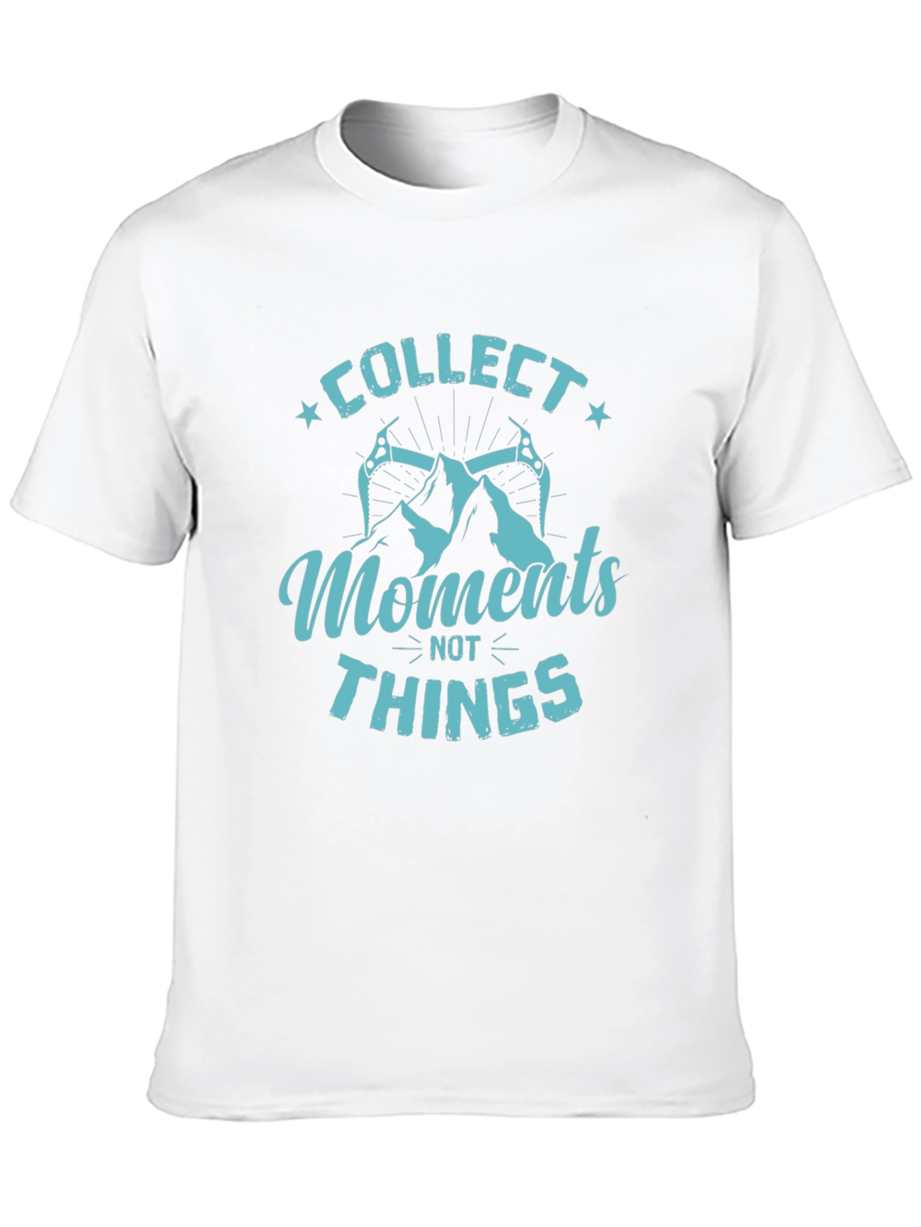 Collect Moments Not Things Black Graphic Tee