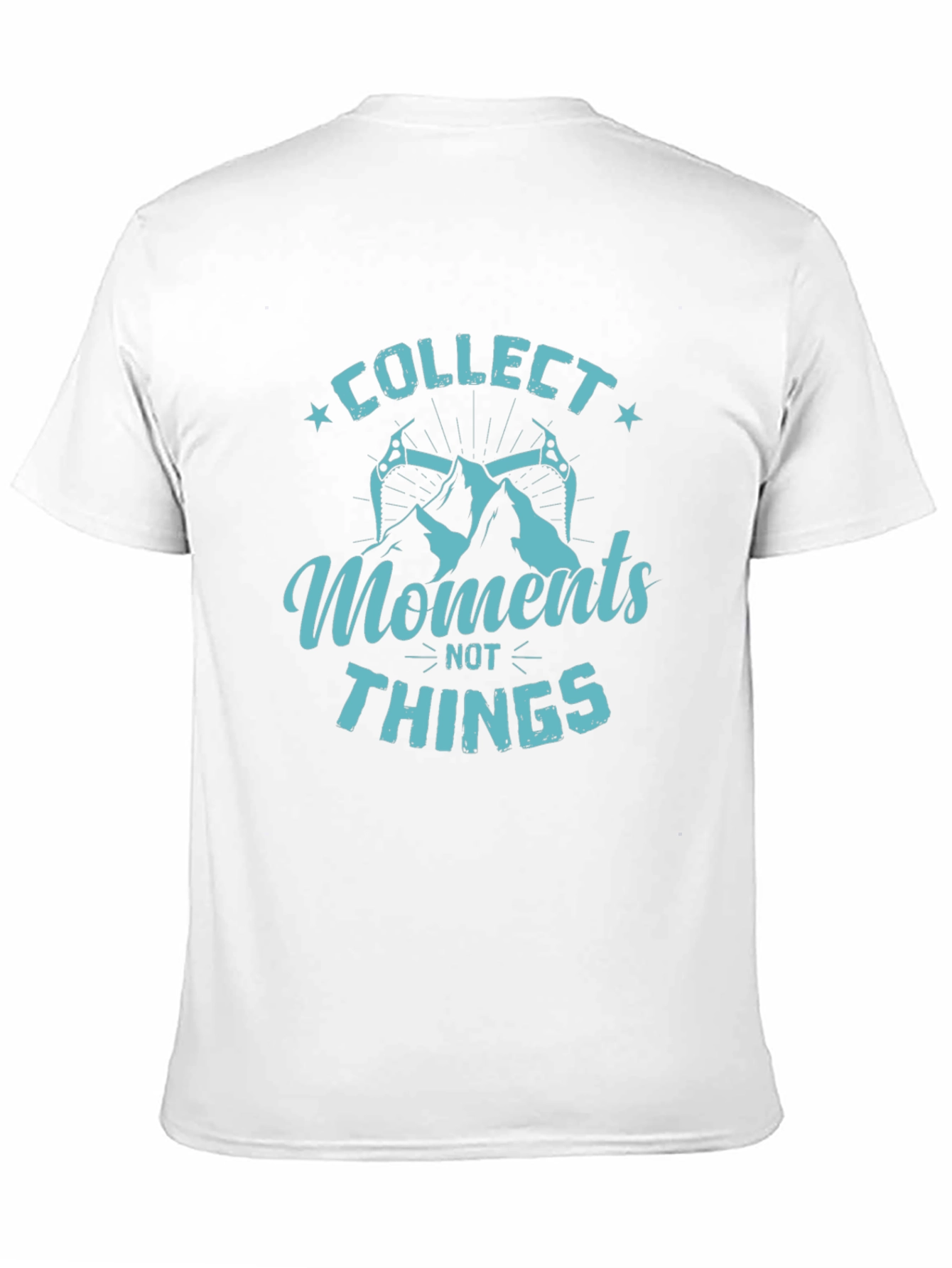 Collect Moments Not Things Black Graphic Tee