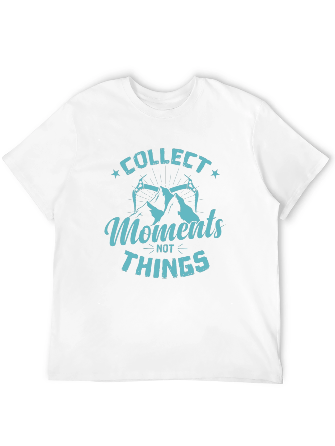 Collect Moments Not Things Black Graphic Tee