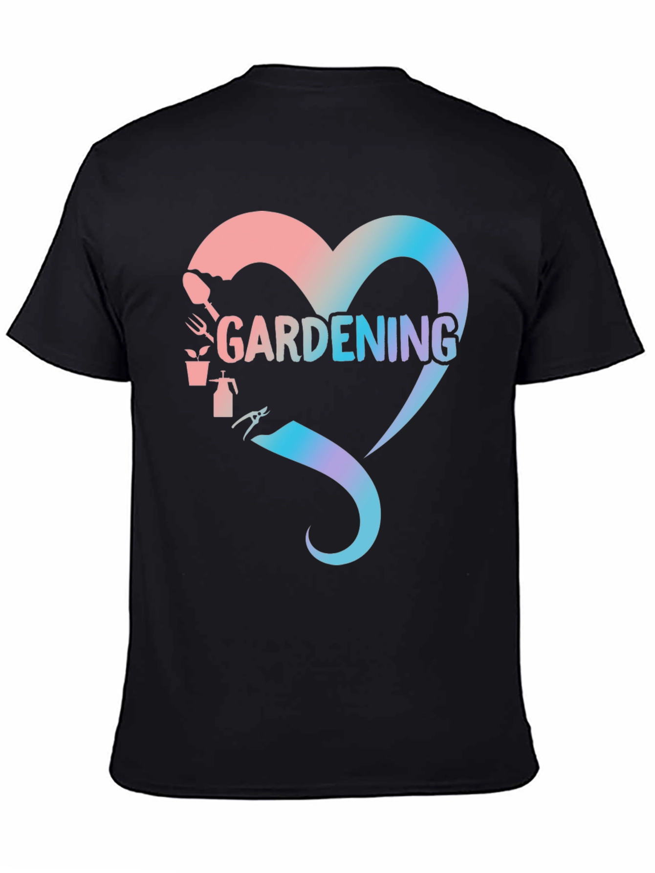 Gardening Heart Graphic T-Shirt - Gardener Gift