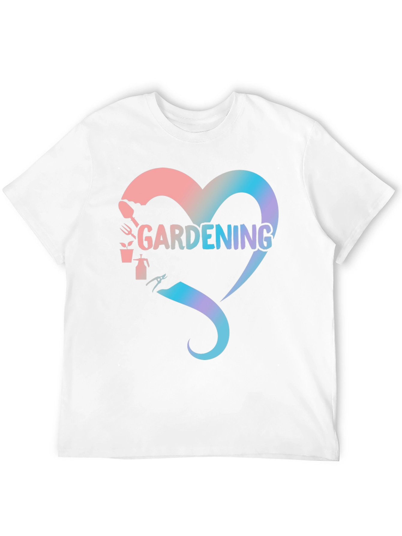 Gardening Heart Graphic T-Shirt - Gardener Gift