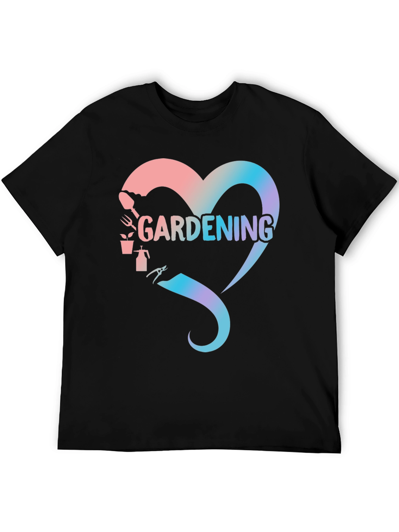 Gardening Heart Graphic T-Shirt - Gardener Gift