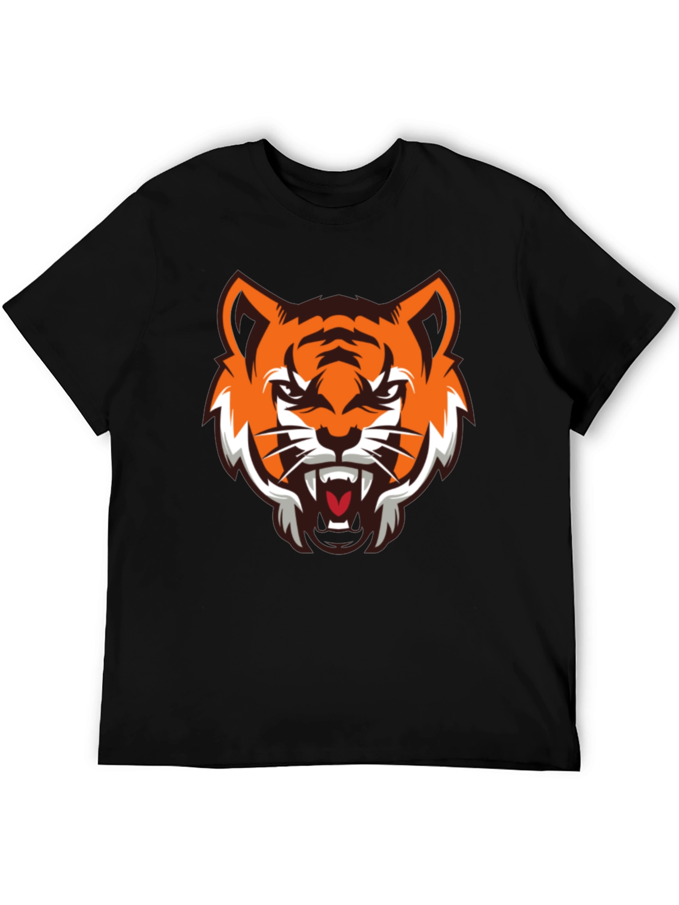 Tiger Graphic Black T-Shirt - Fierce Style