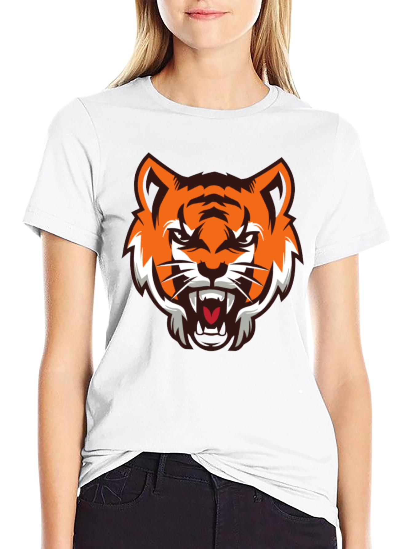Tiger Graphic Black T-Shirt - Fierce Style
