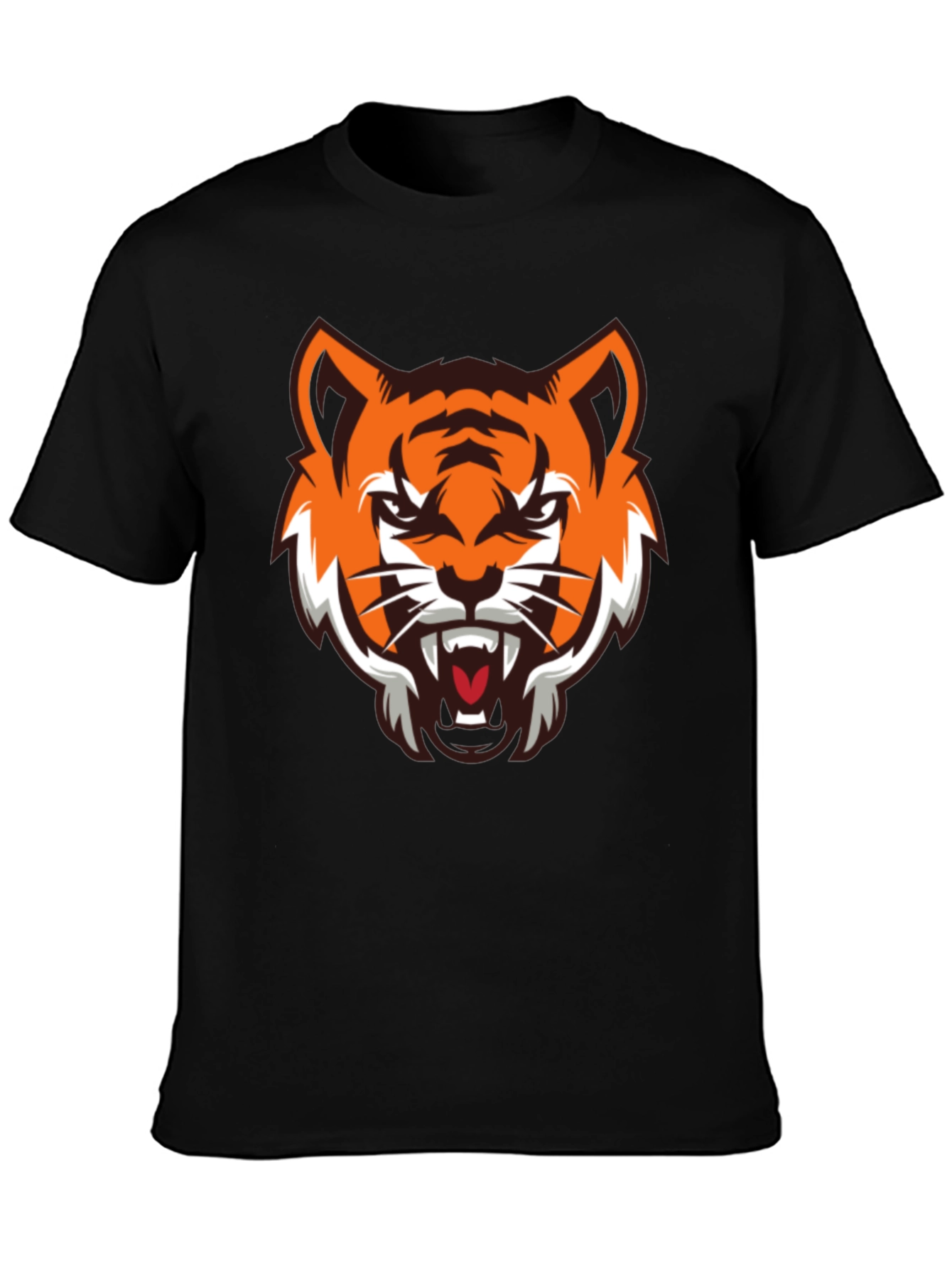 Tiger Graphic Black T-Shirt - Fierce Style