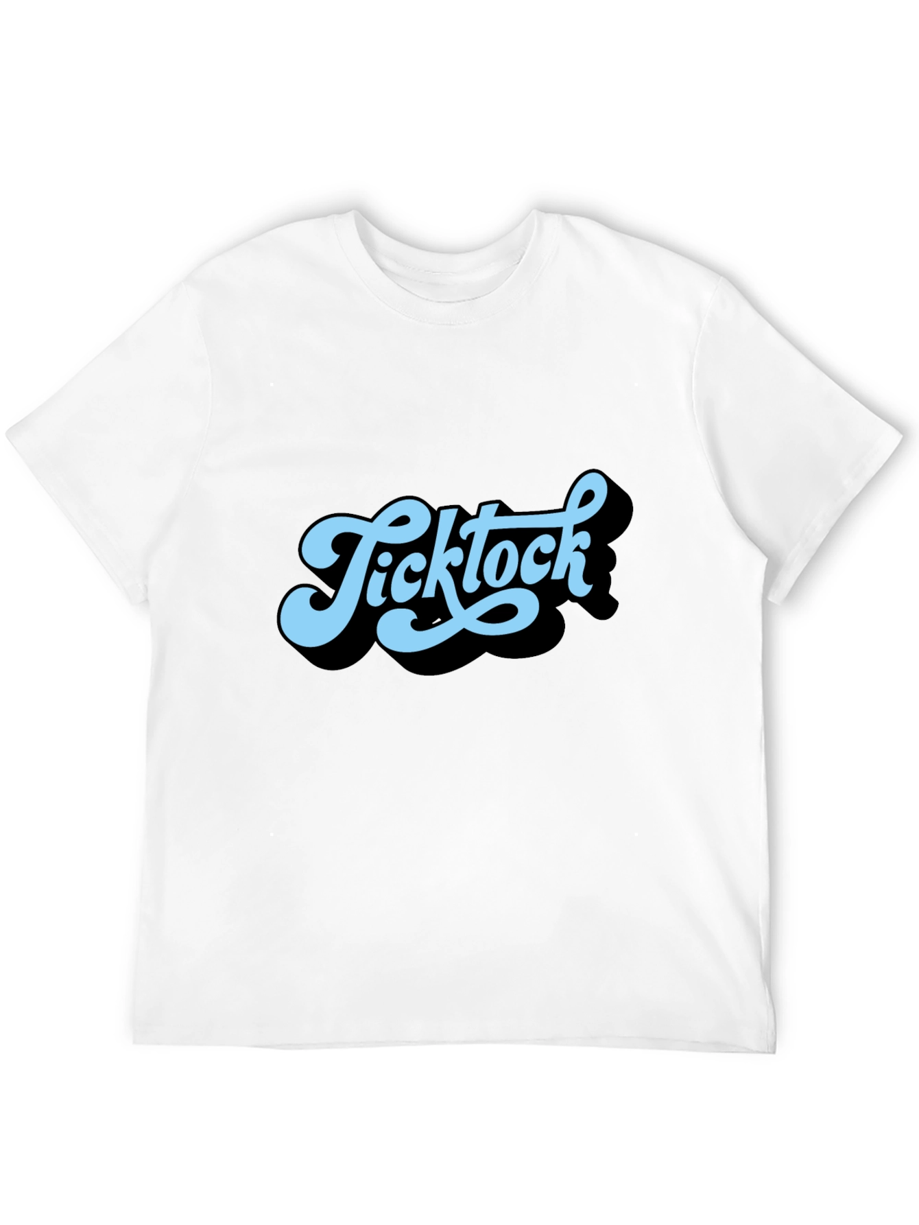 Ticktock Retro Style Graphic T-Shirt