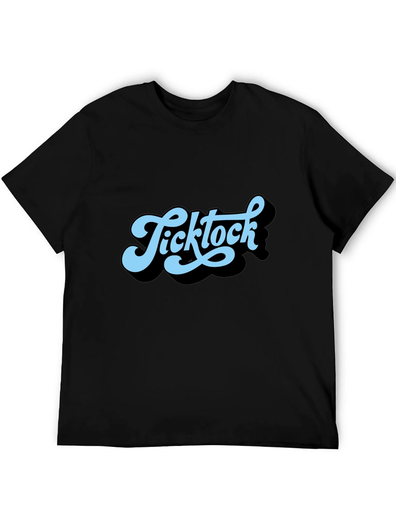 Ticktock Retro Style Graphic T-Shirt