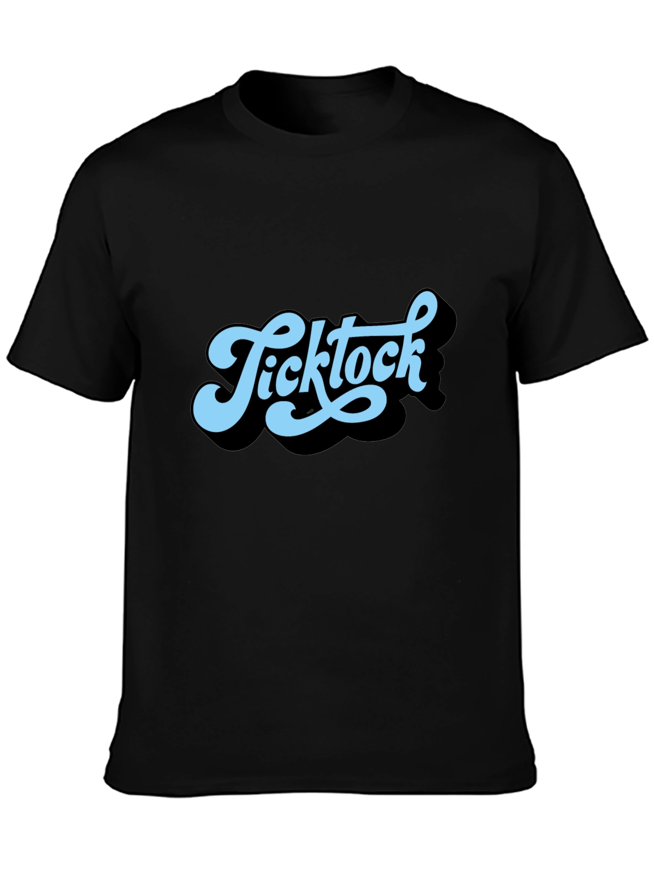 Ticktock Retro Style Graphic T-Shirt