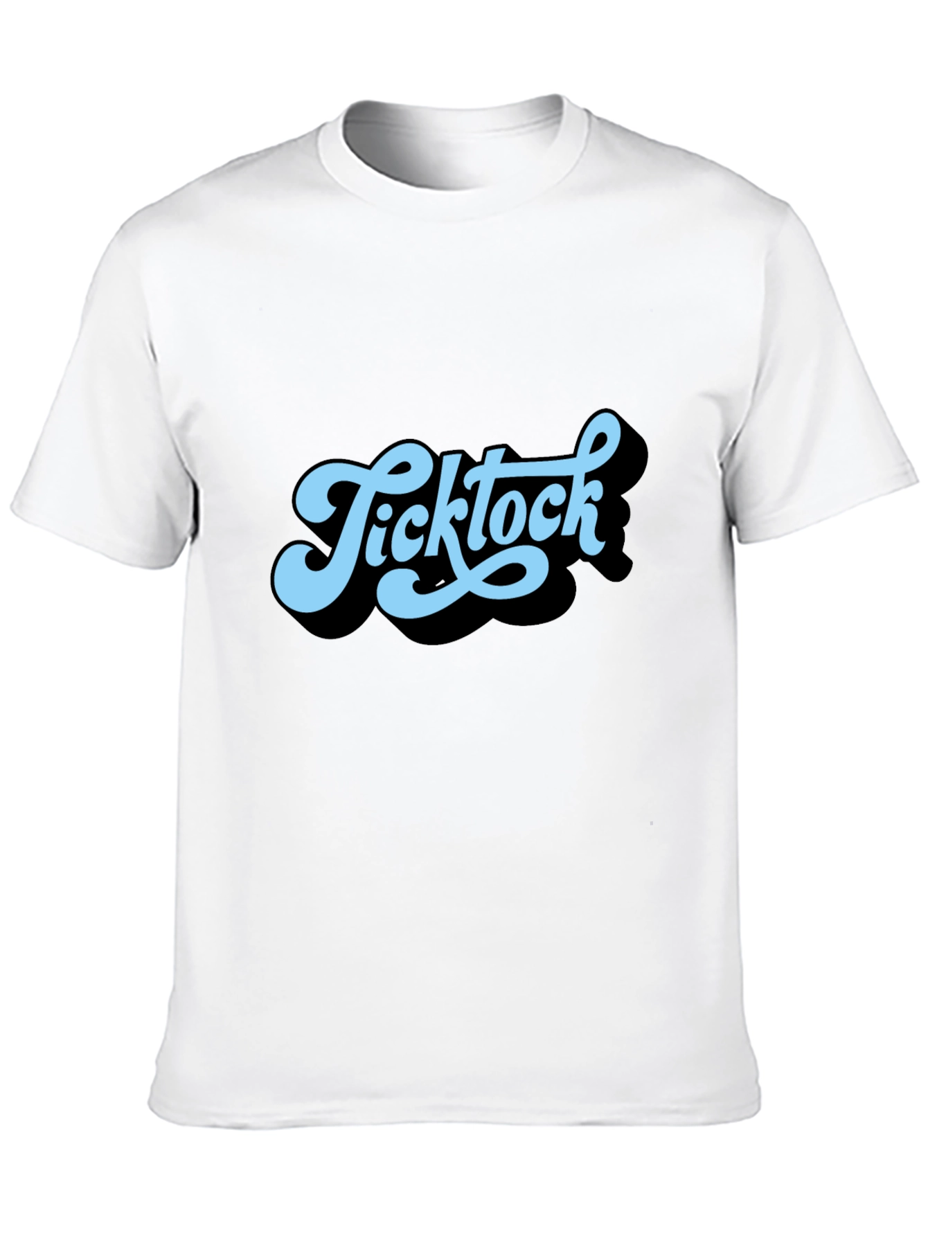 Ticktock Retro Style Graphic T-Shirt