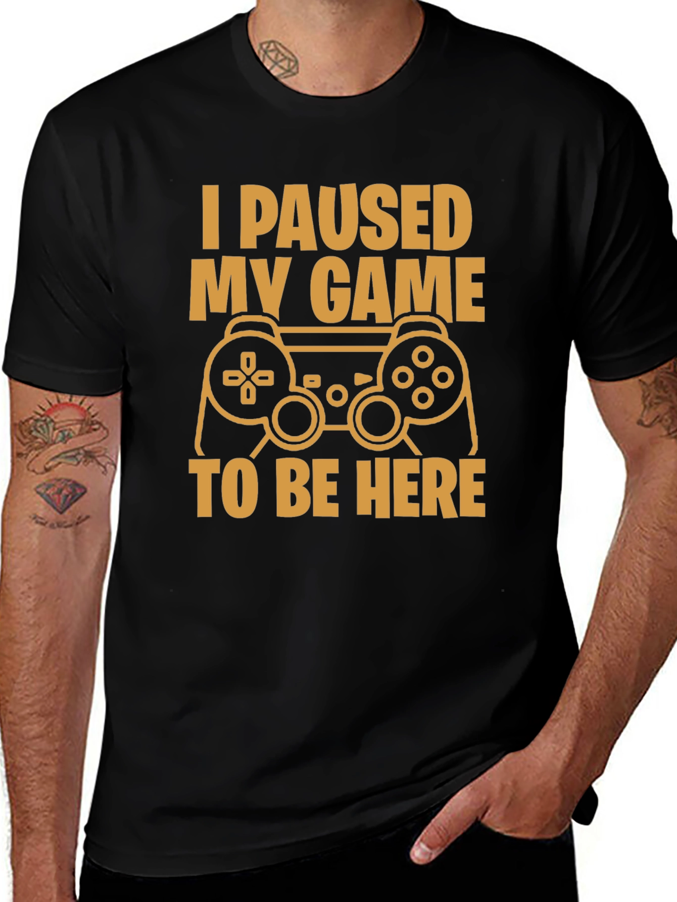 I Paused My Game Funny Gamer T-Shirt