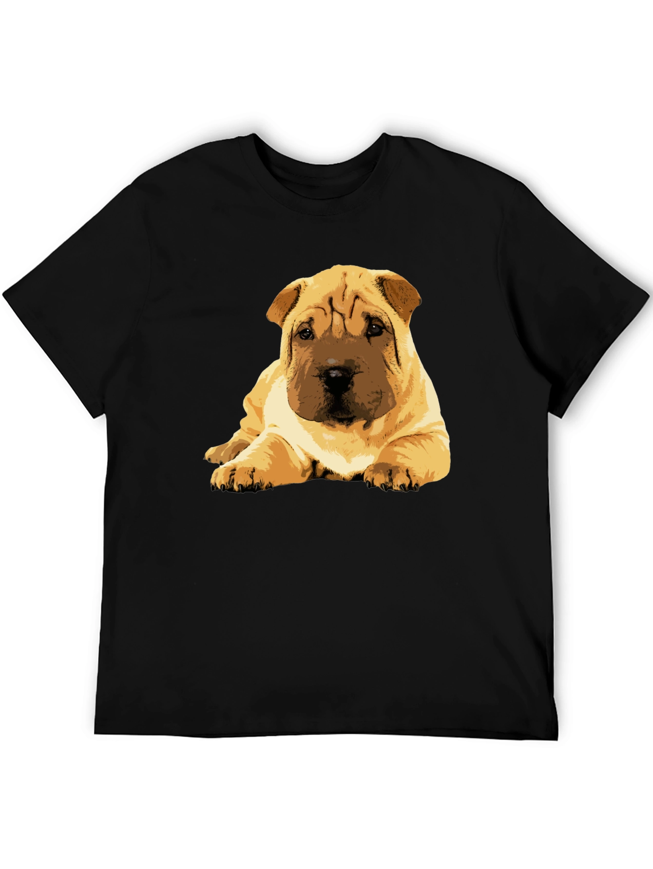 Shar Pei Puppy Graphic Tee - Soft Cotton Blend