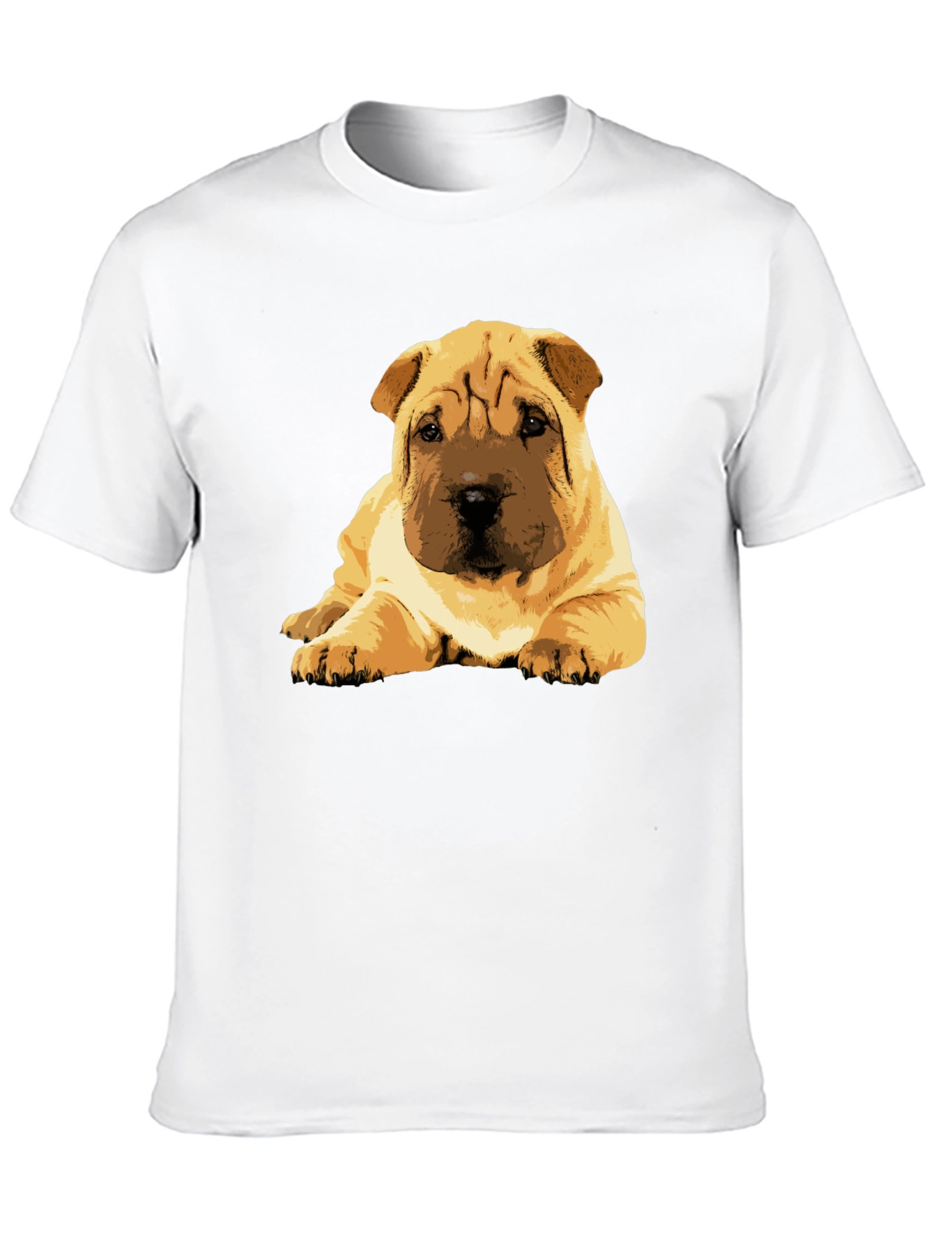 Shar Pei Puppy Graphic Tee - Soft Cotton Blend