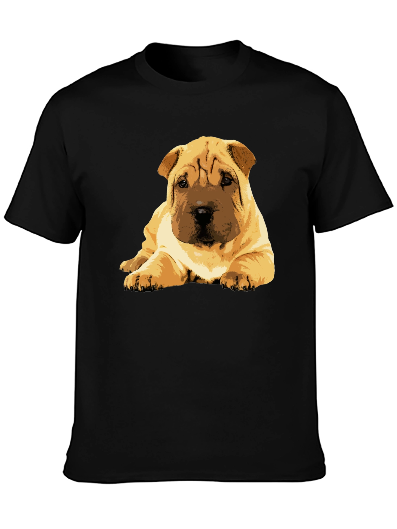 Shar Pei Puppy Graphic Tee - Soft Cotton Blend