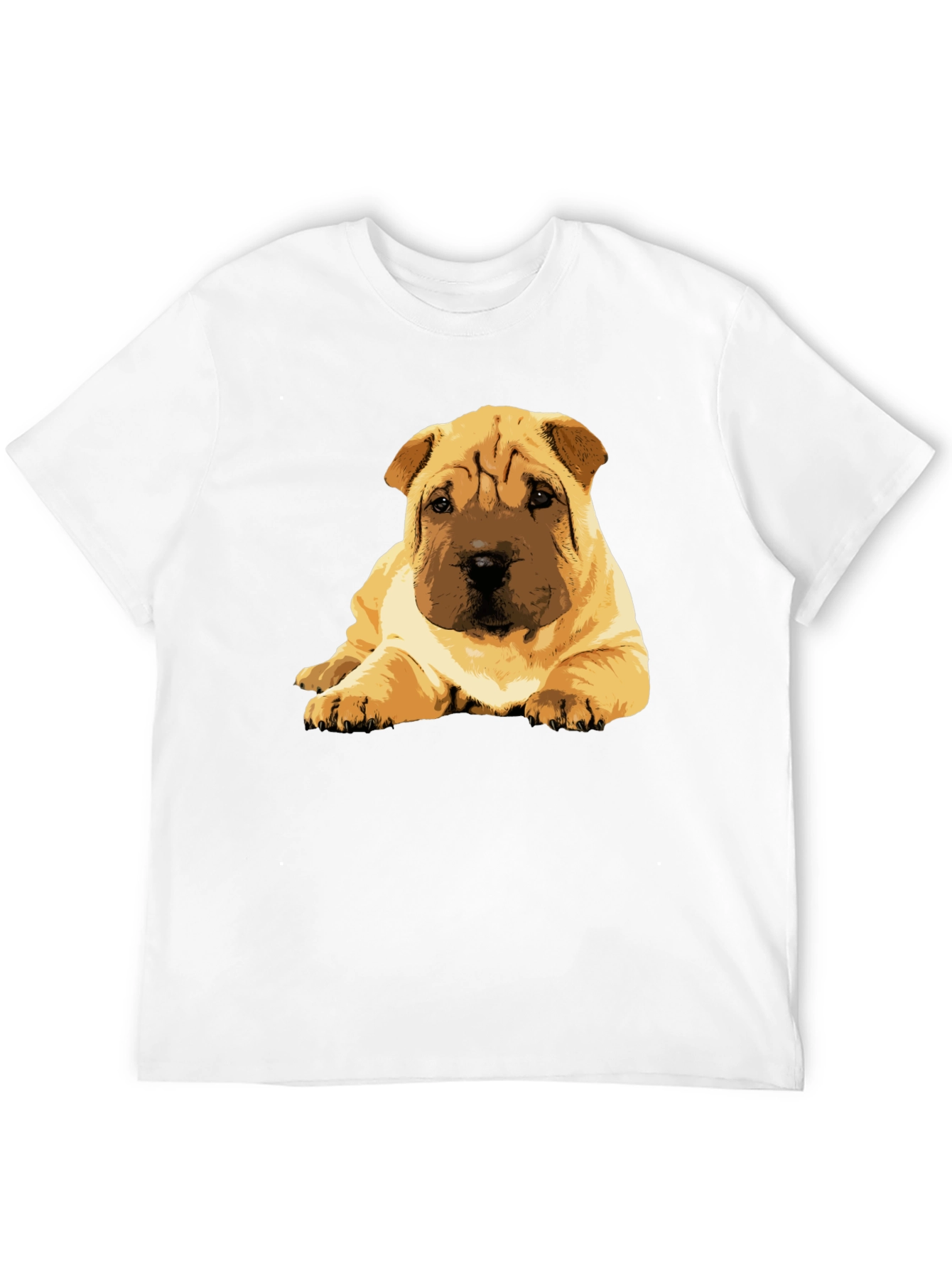 Shar Pei Puppy Graphic Tee - Soft Cotton Blend