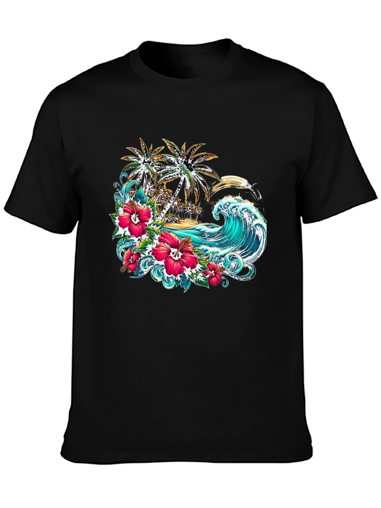 Tropical Paradise Graphic T-Shirt