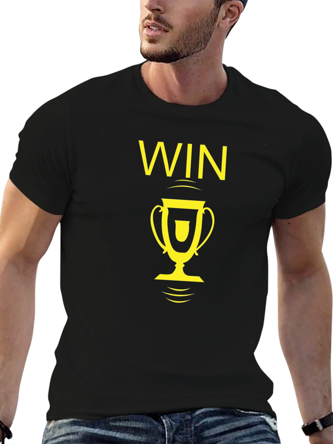 Win Trophy Graphic Tee - Black