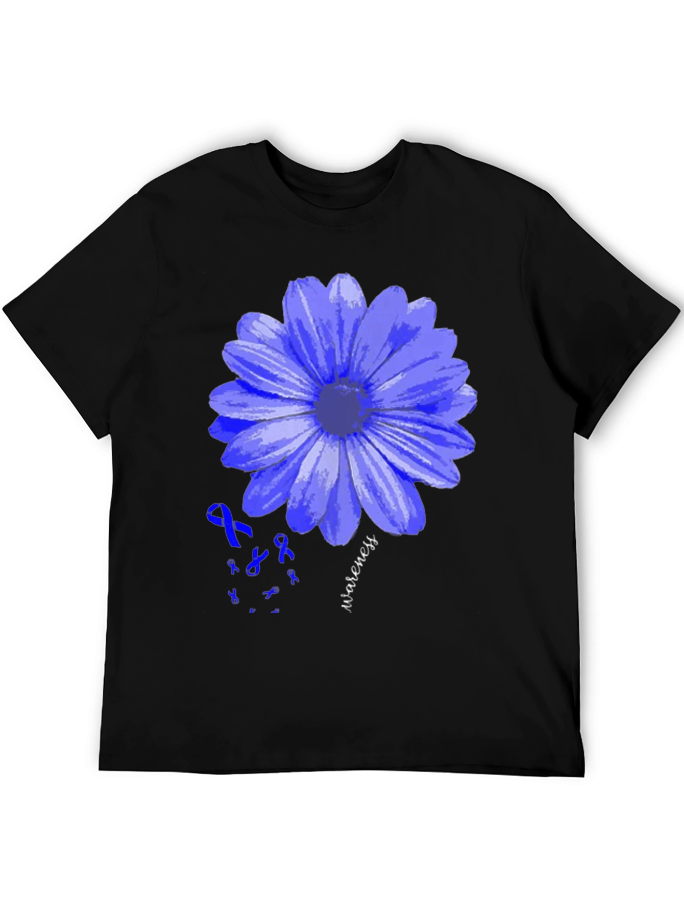 Blue Awareness Flower T-Shirt