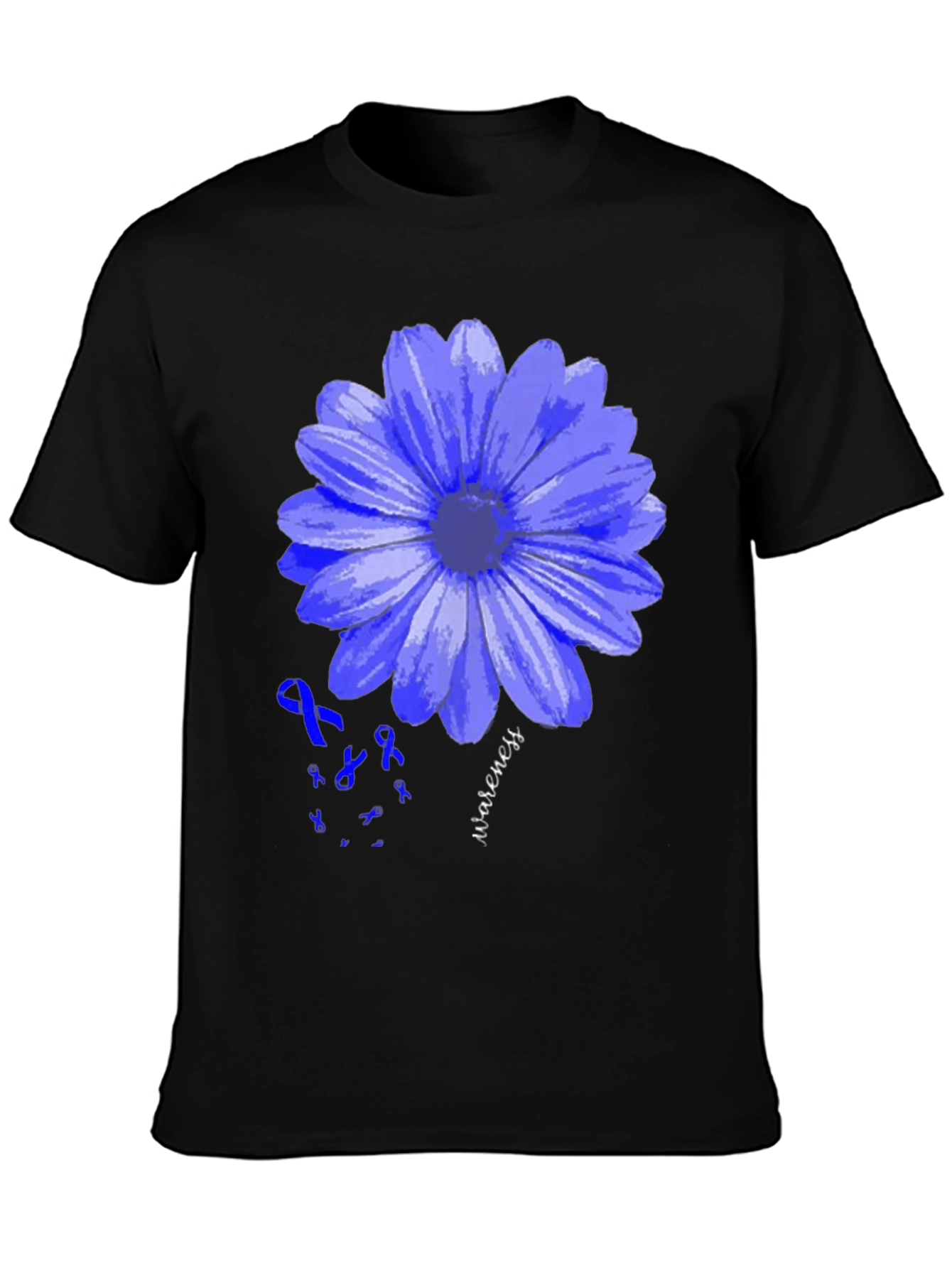 Blue Awareness Flower T-Shirt