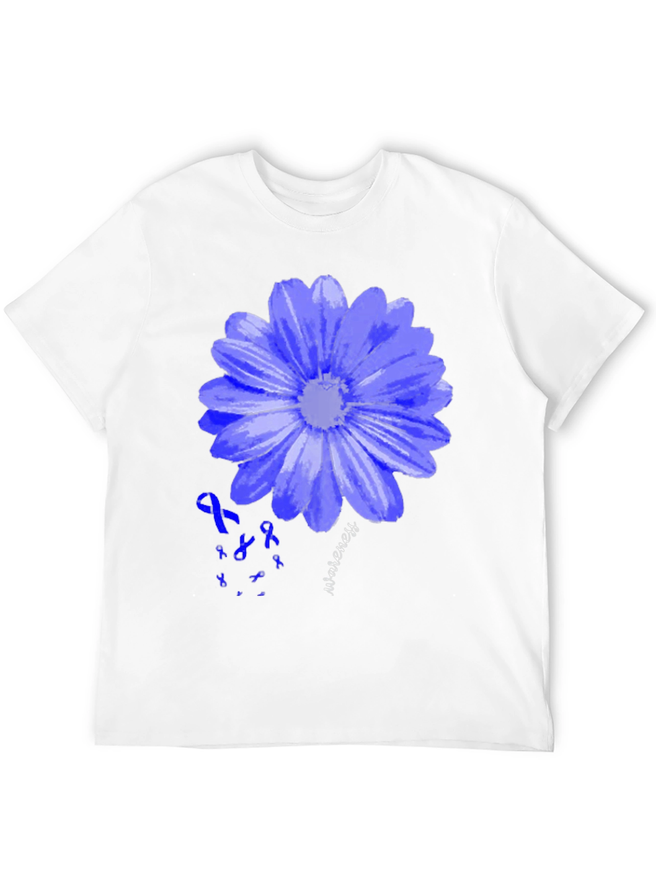 Blue Awareness Flower T-Shirt