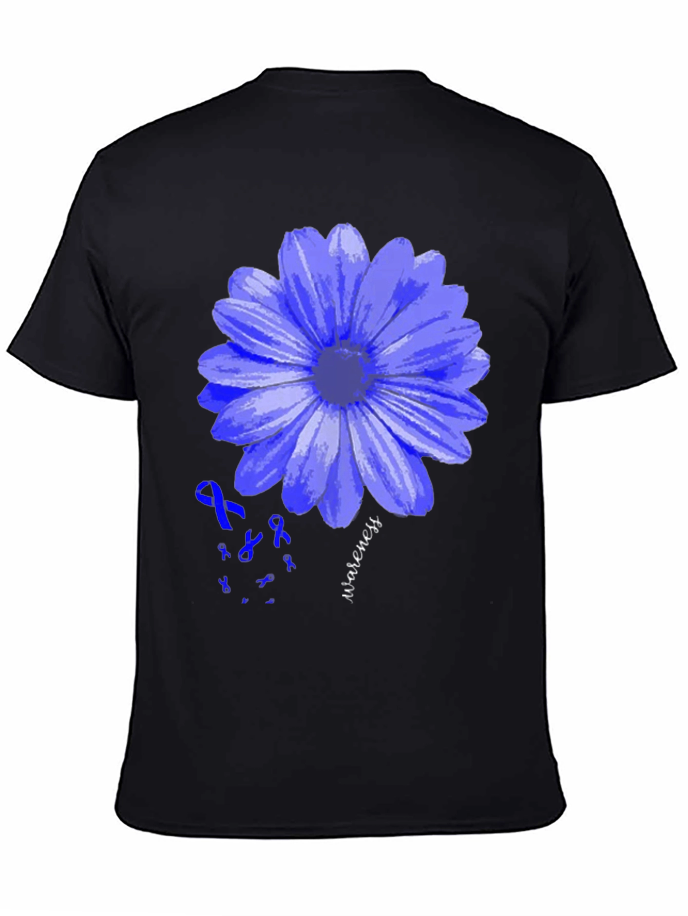 Blue Awareness Flower T-Shirt