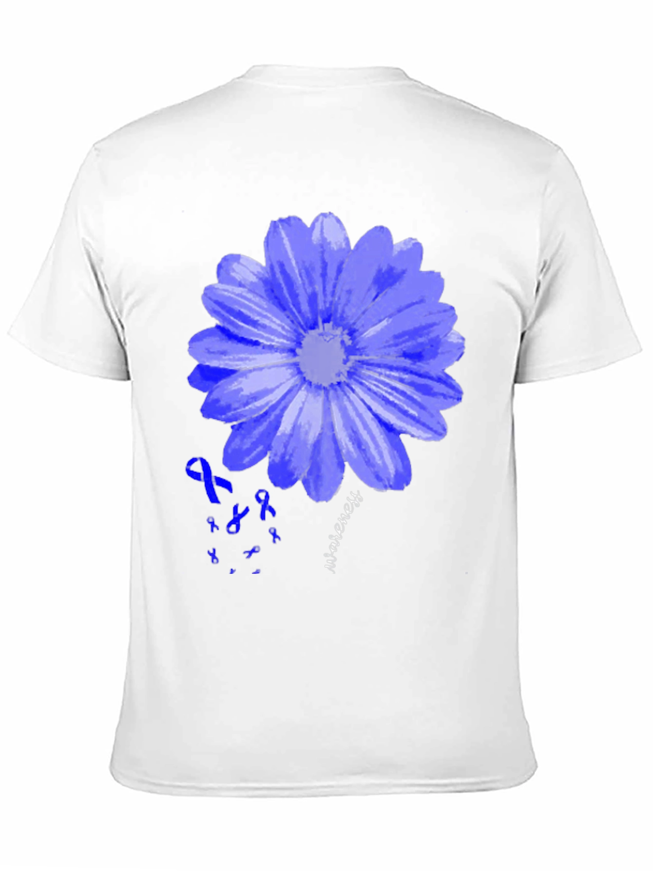 Blue Awareness Flower T-Shirt