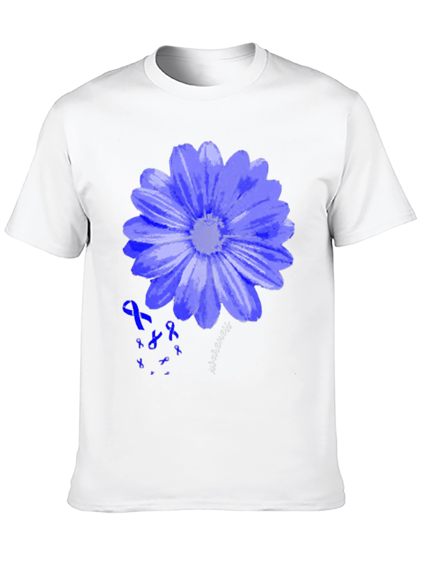Blue Awareness Flower T-Shirt