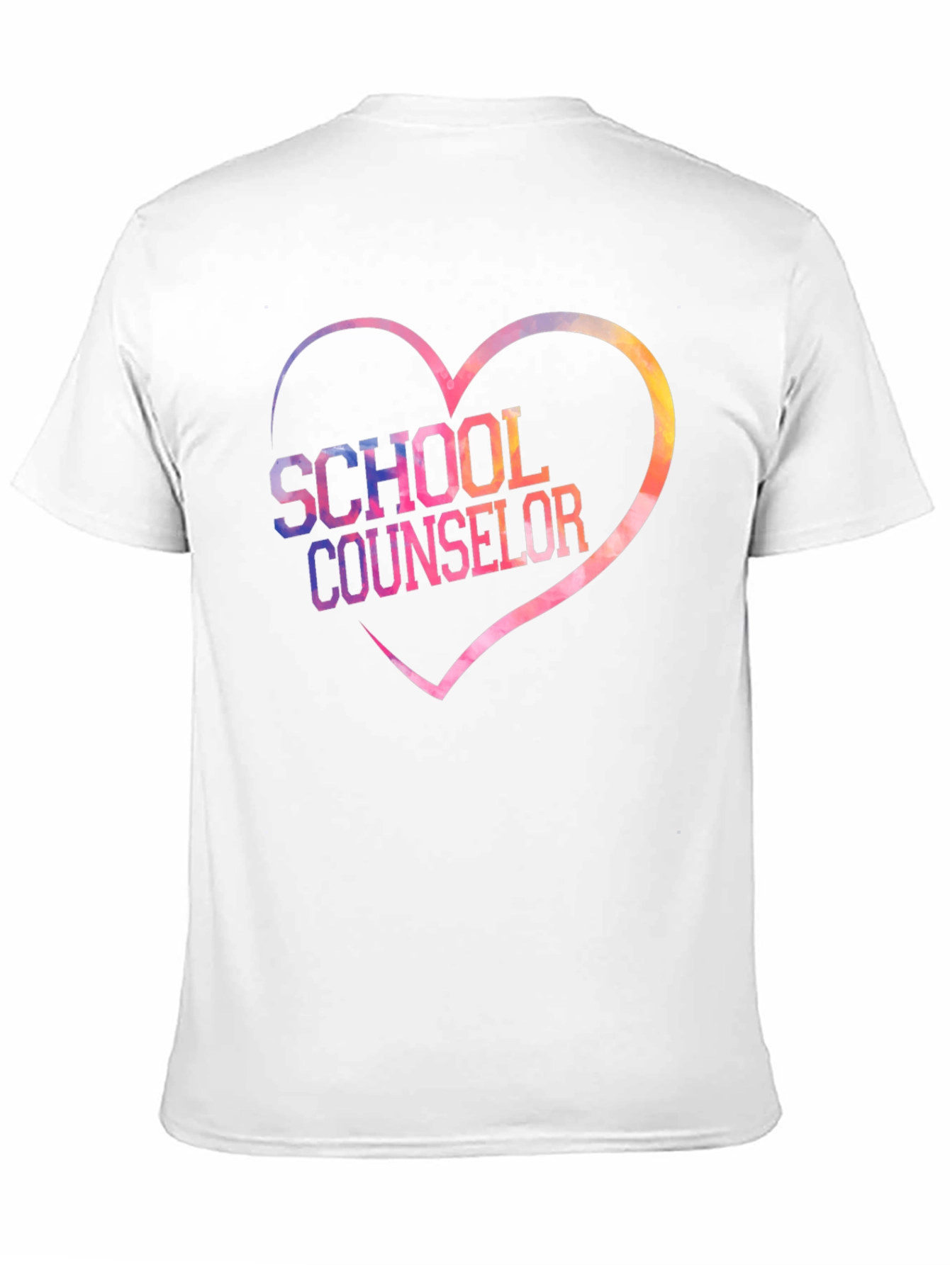 School Counselor Heart Graphic T-Shirt