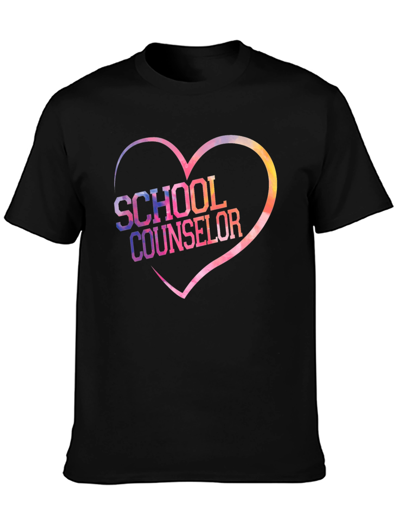 School Counselor Heart Graphic T-Shirt