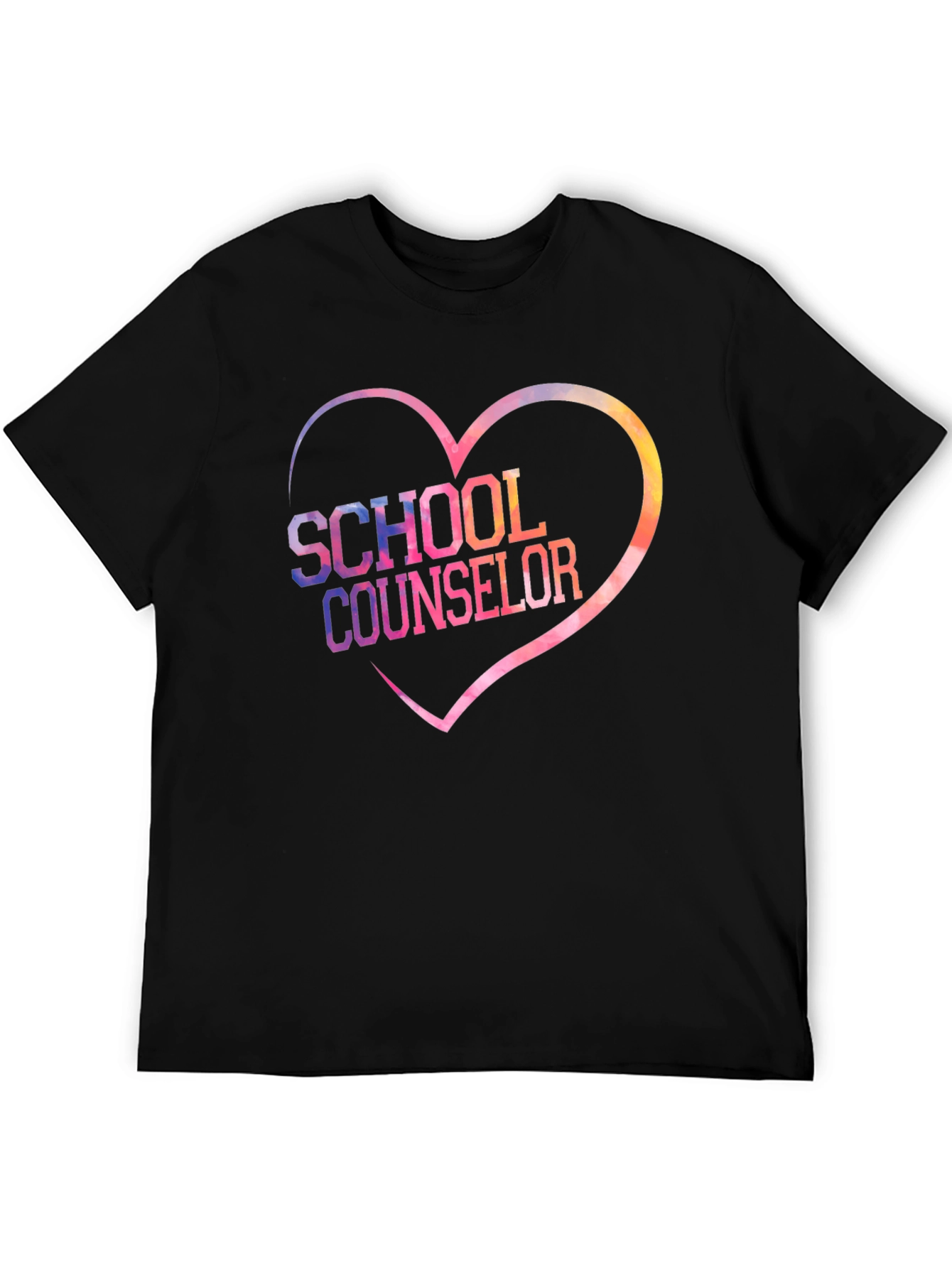 School Counselor Heart Graphic T-Shirt