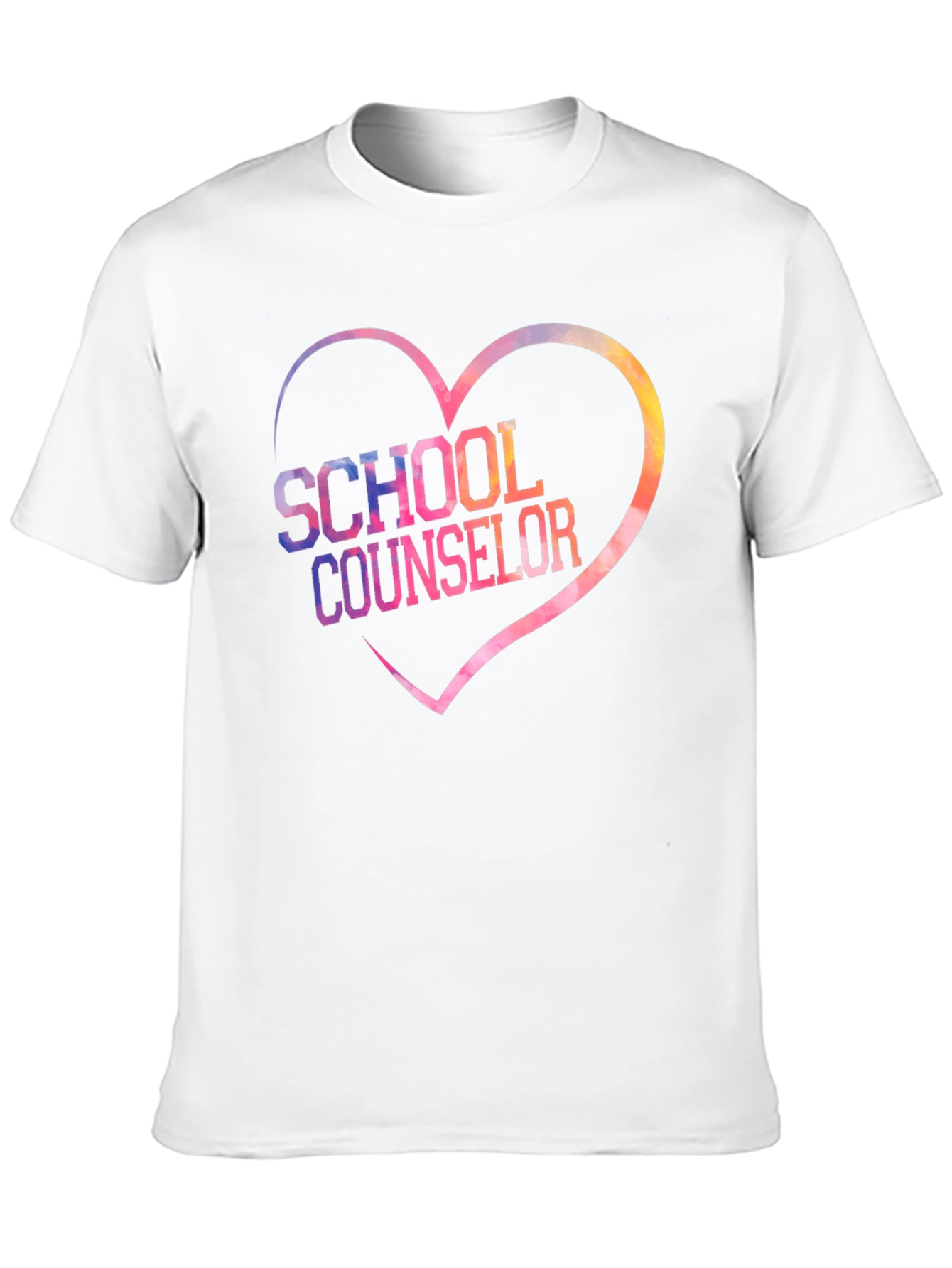 School Counselor Heart Graphic T-Shirt
