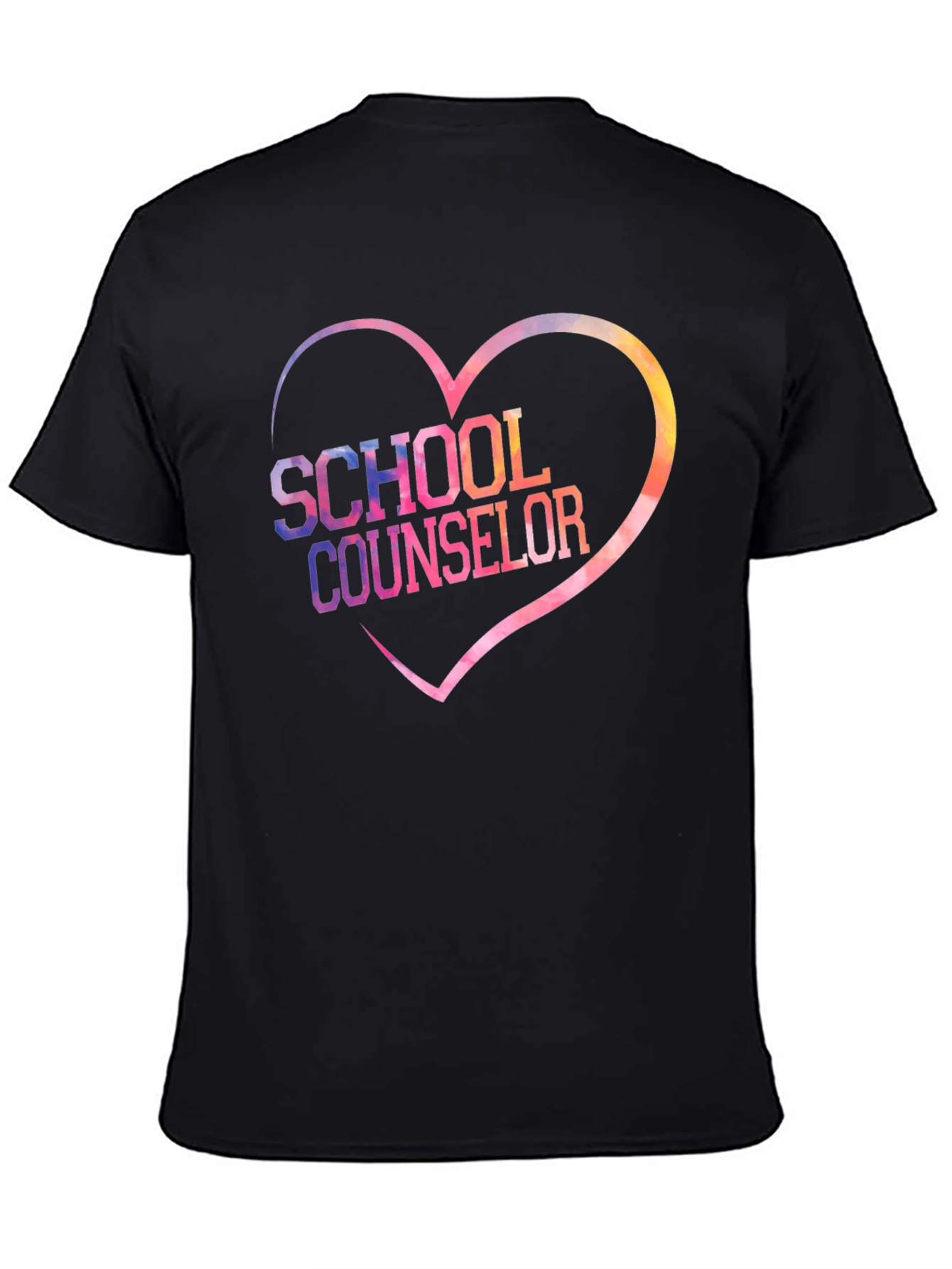 School Counselor Heart Graphic T-Shirt