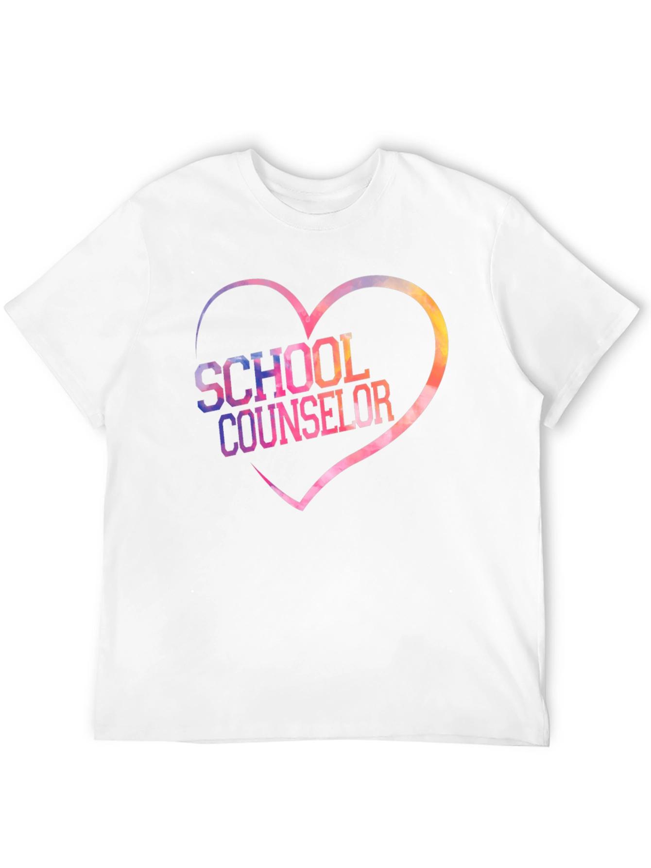 School Counselor Heart Graphic T-Shirt