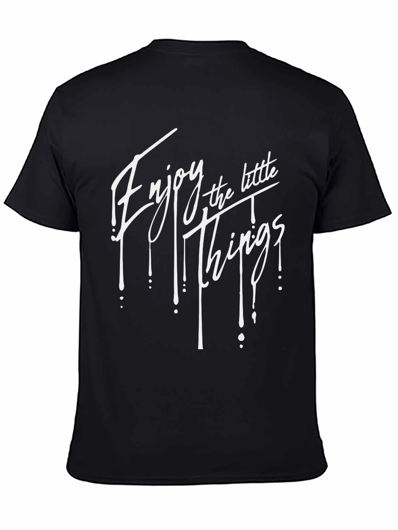 Enjoy the Little Things Black Graphic Tee