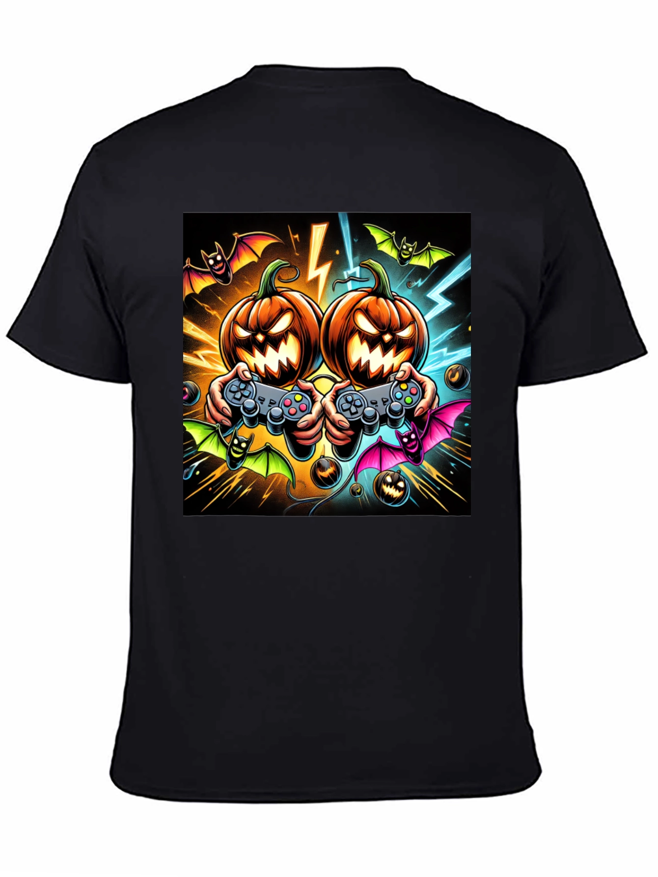 Halloween Gaming T-Shirt Pumpkin Game Controller