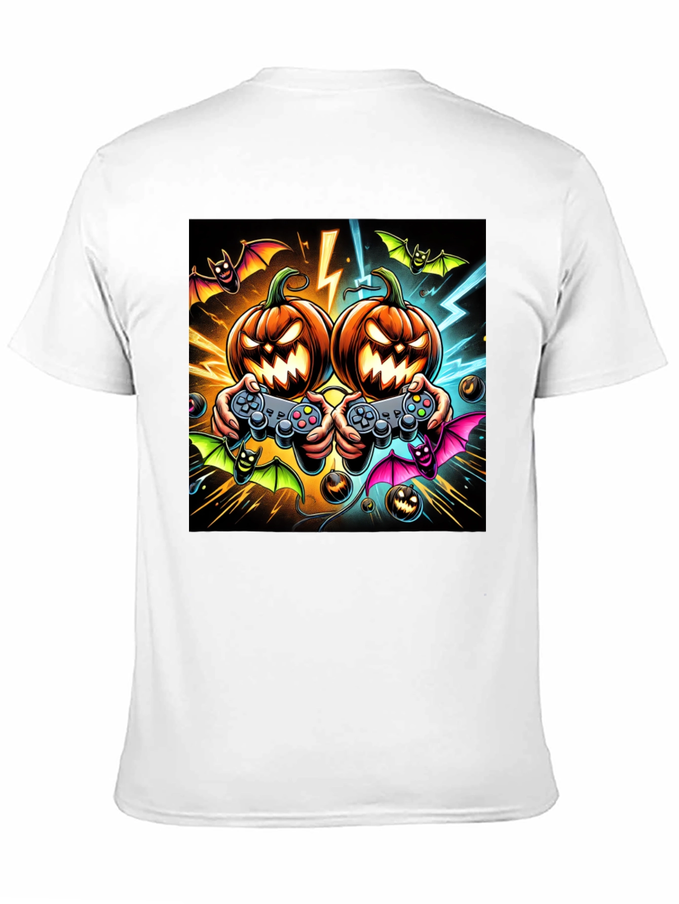Halloween Gaming T-Shirt Pumpkin Game Controller