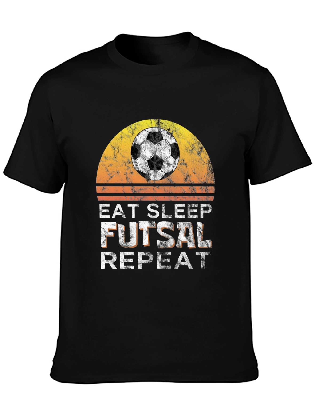 Eat Sleep Futsal Repeat Graphic Tee