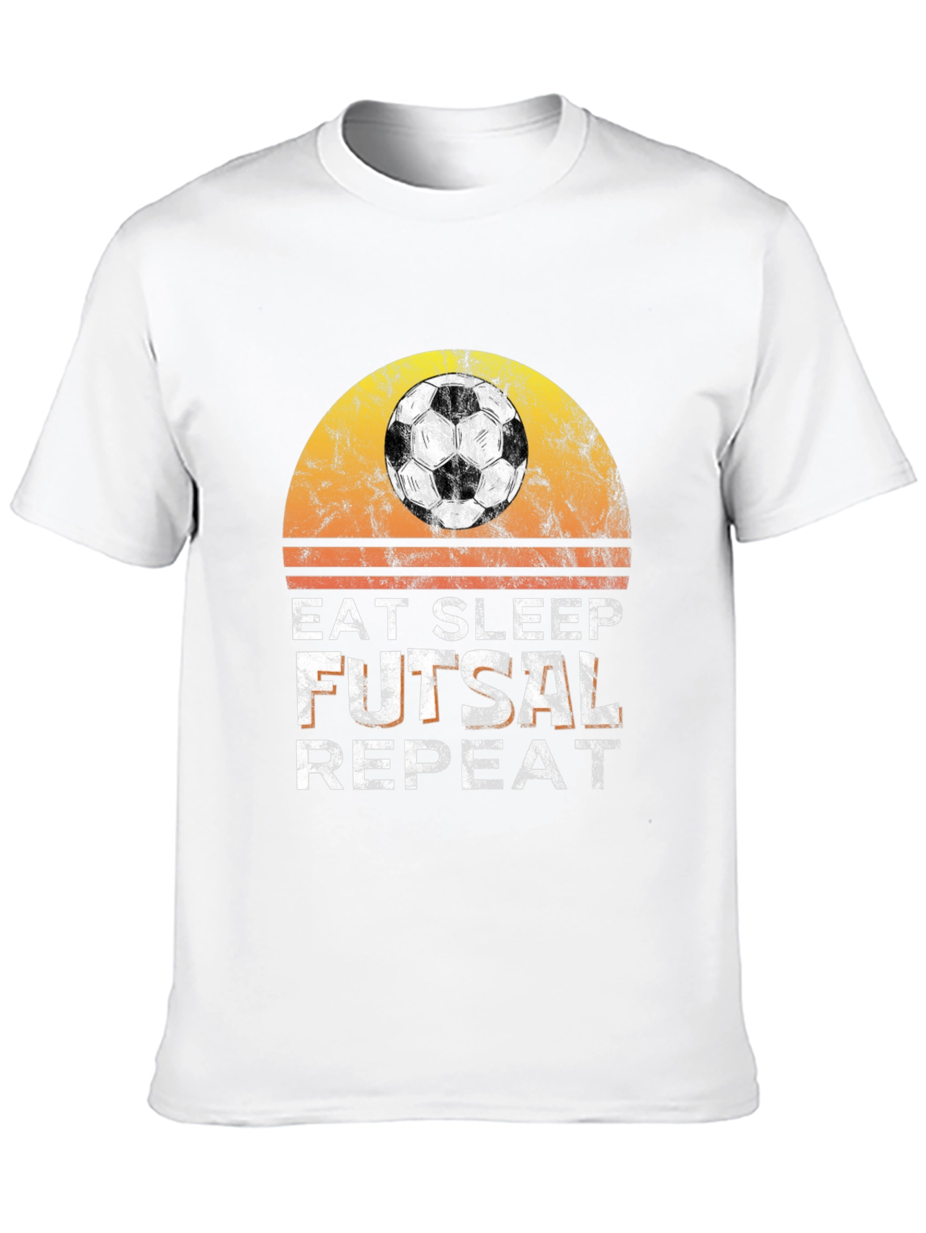 Eat Sleep Futsal Repeat Graphic Tee