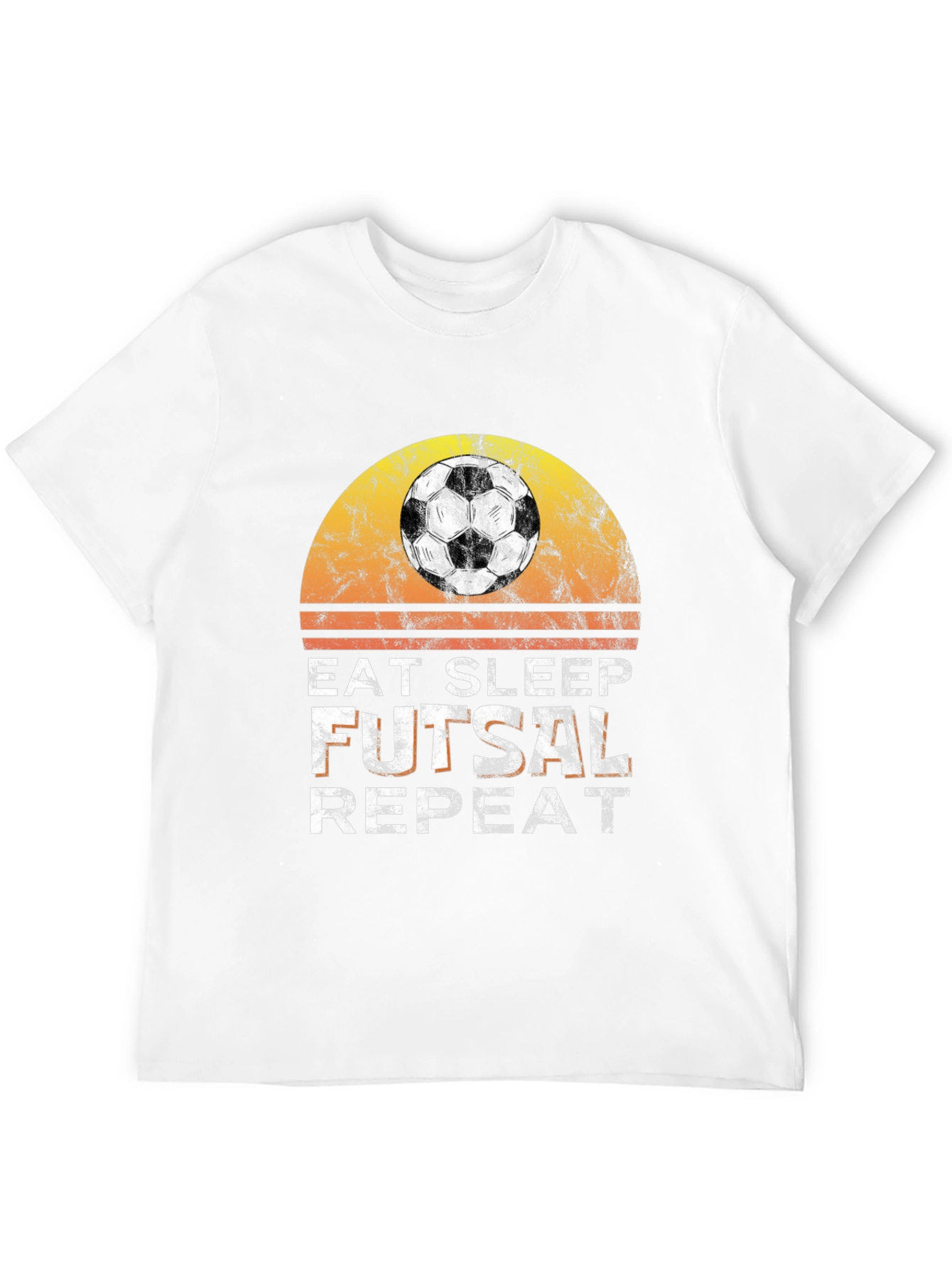 Eat Sleep Futsal Repeat Graphic Tee