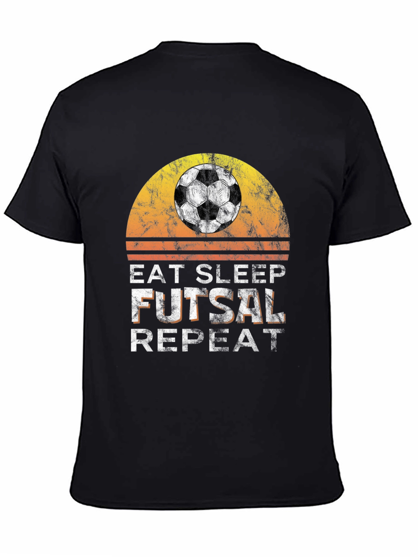 Eat Sleep Futsal Repeat Graphic Tee