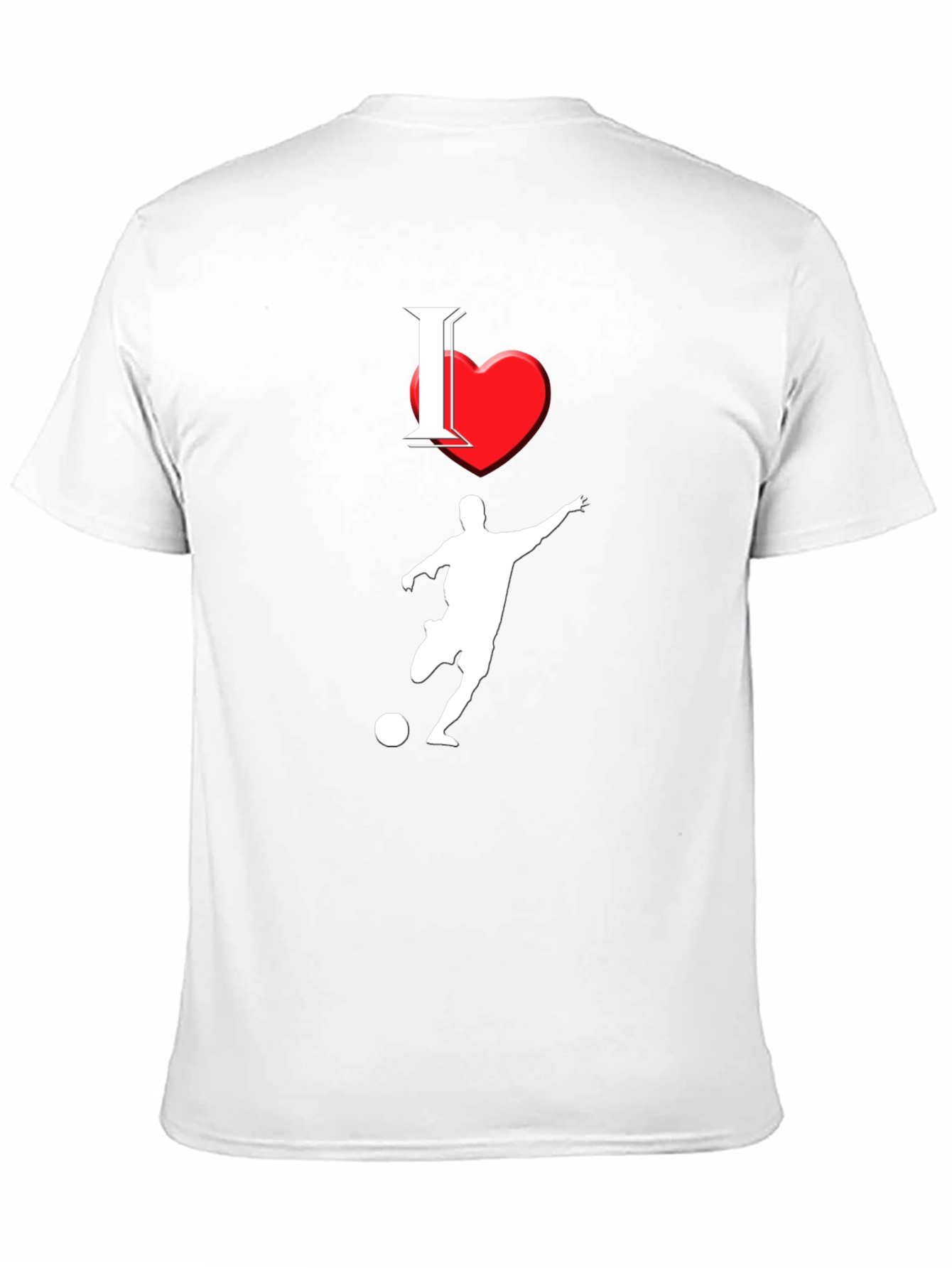 I Love Soccer Black T-Shirt