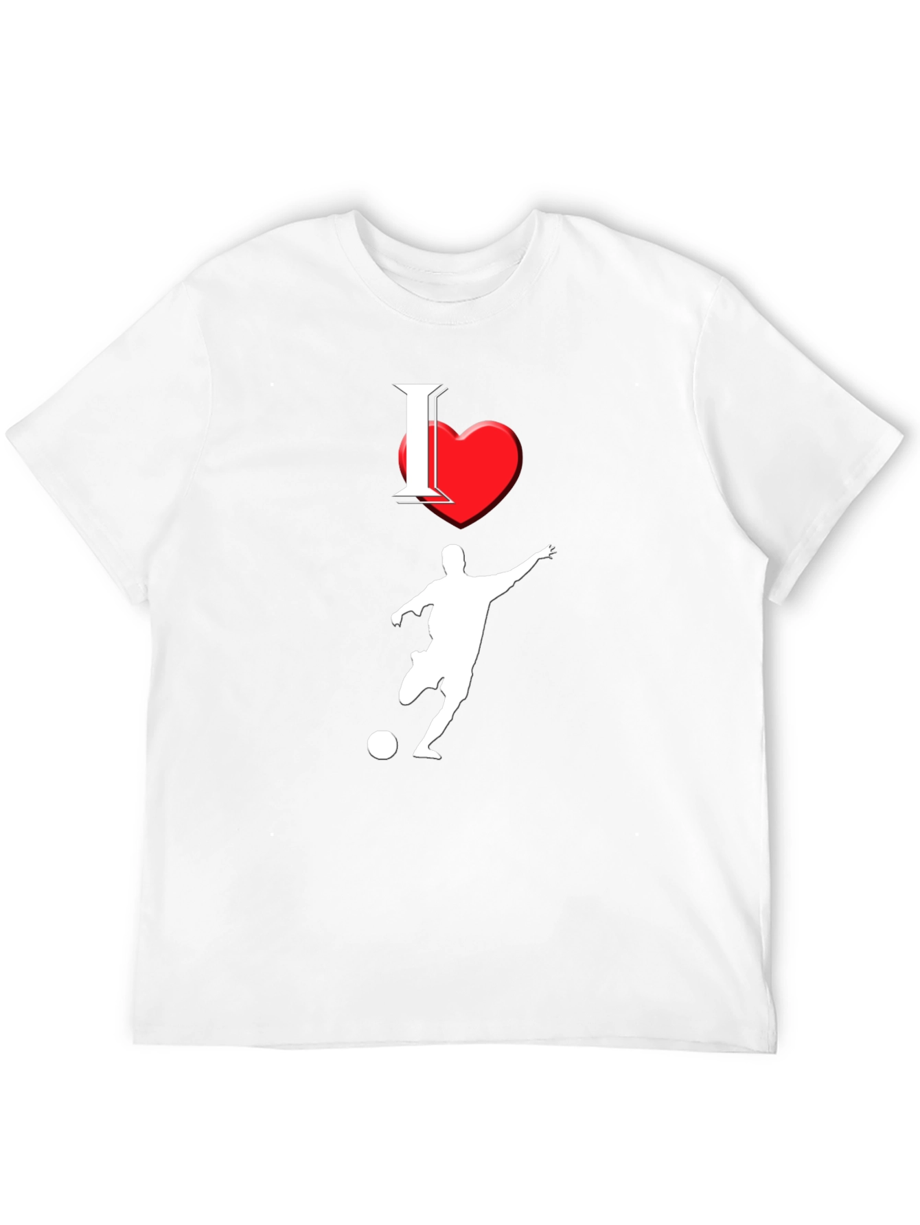 I Love Soccer Black T-Shirt