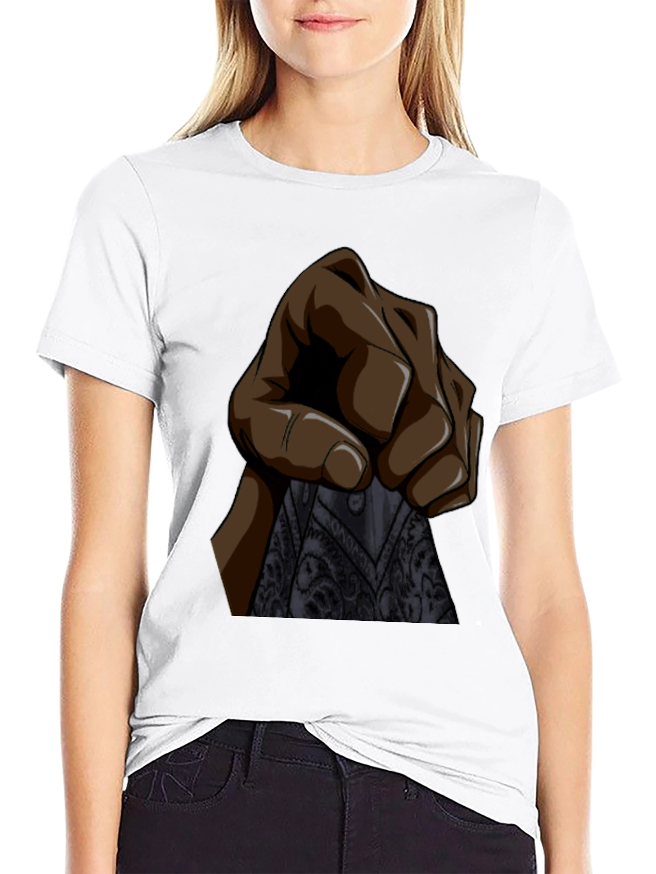 Graphic Tee: Hand Holding Bandana