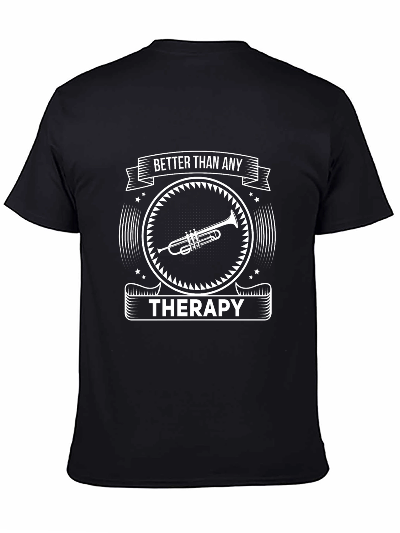 Trumpet Therapy Black T-Shirt
