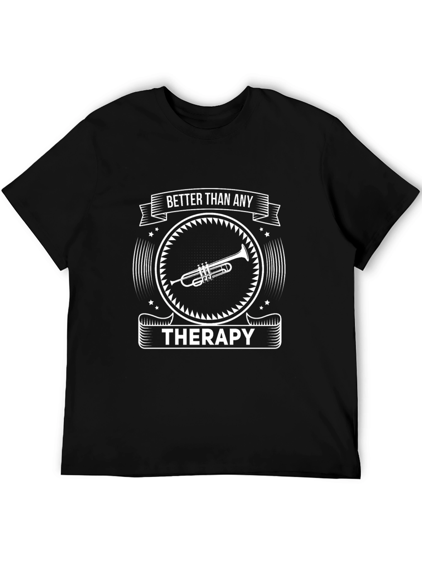 Trumpet Therapy Black T-Shirt
