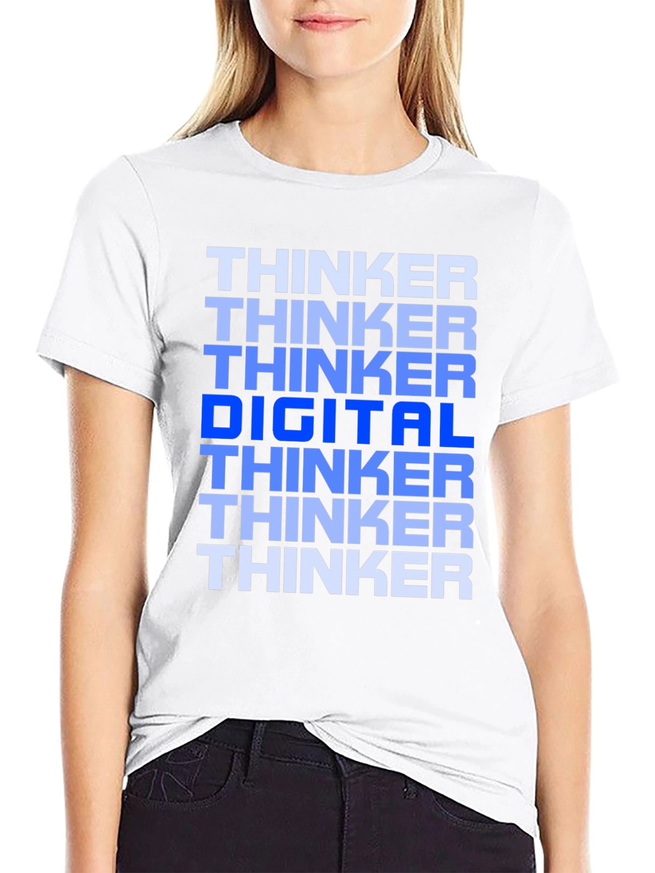 Digital Thinker Graphic T-Shirt - Bold Statement Tee