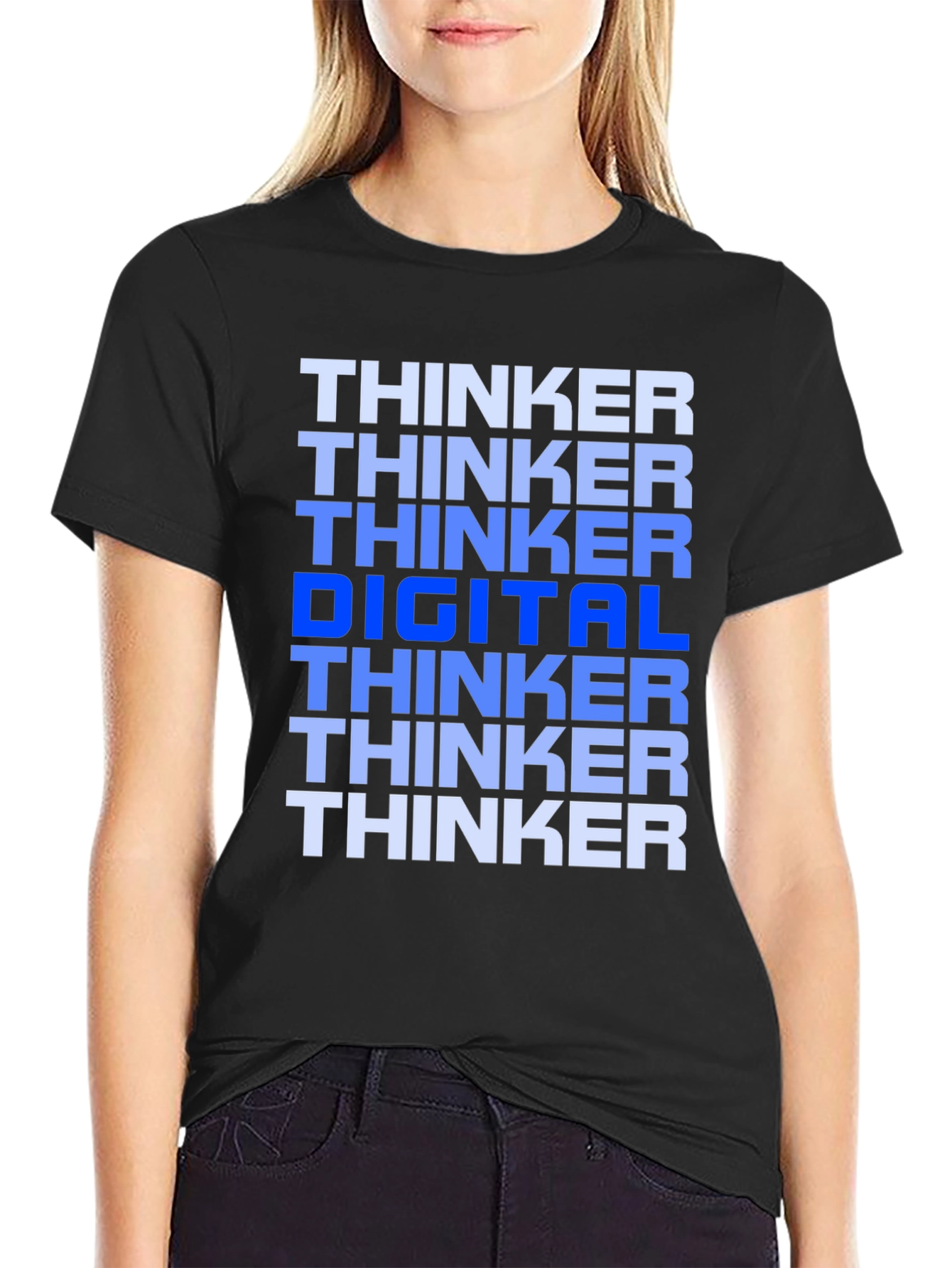 Digital Thinker Graphic T-Shirt - Bold Statement Tee