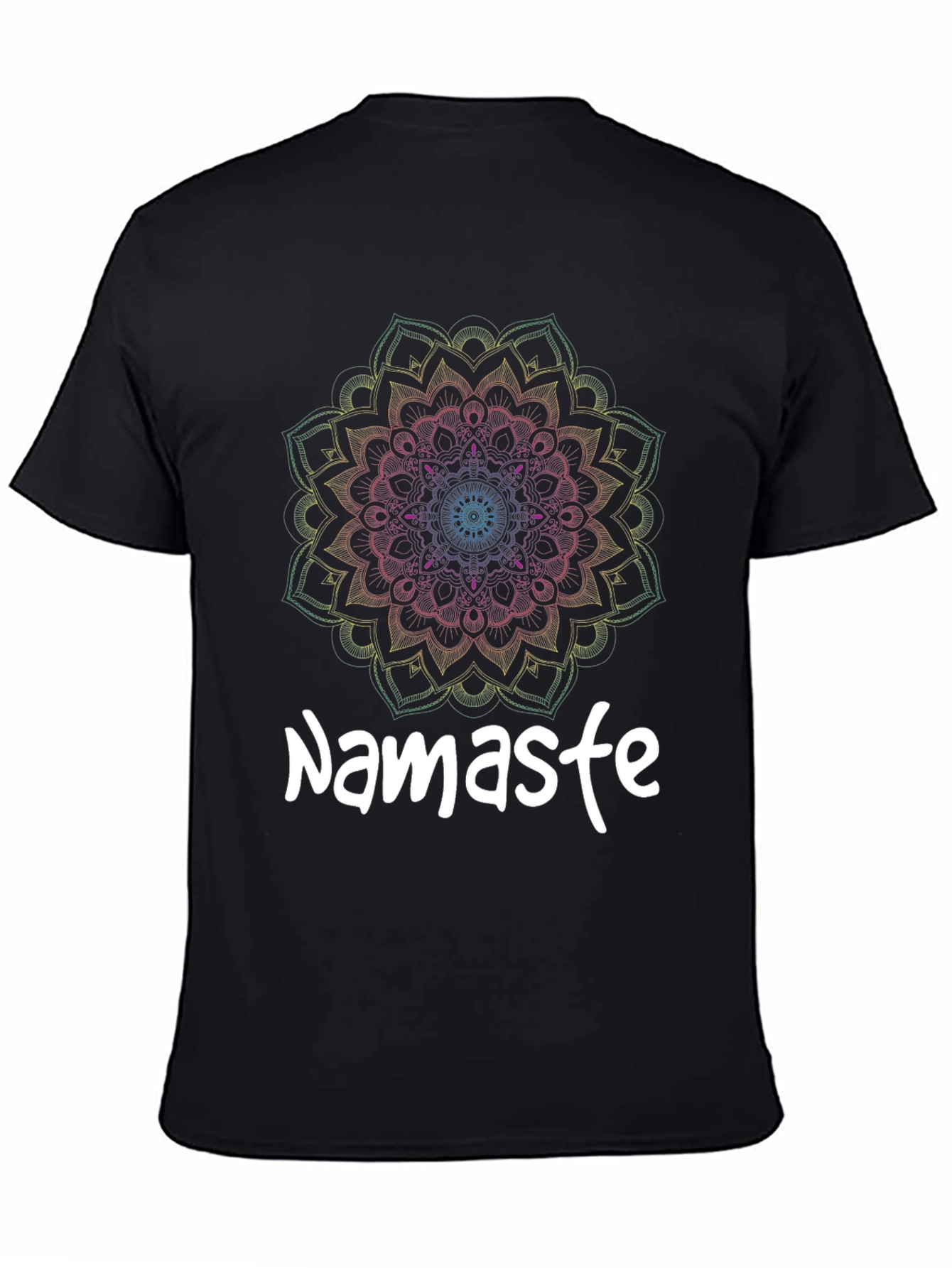 Namaste Mandala Graphic Tee - Yoga Inspired Shirt