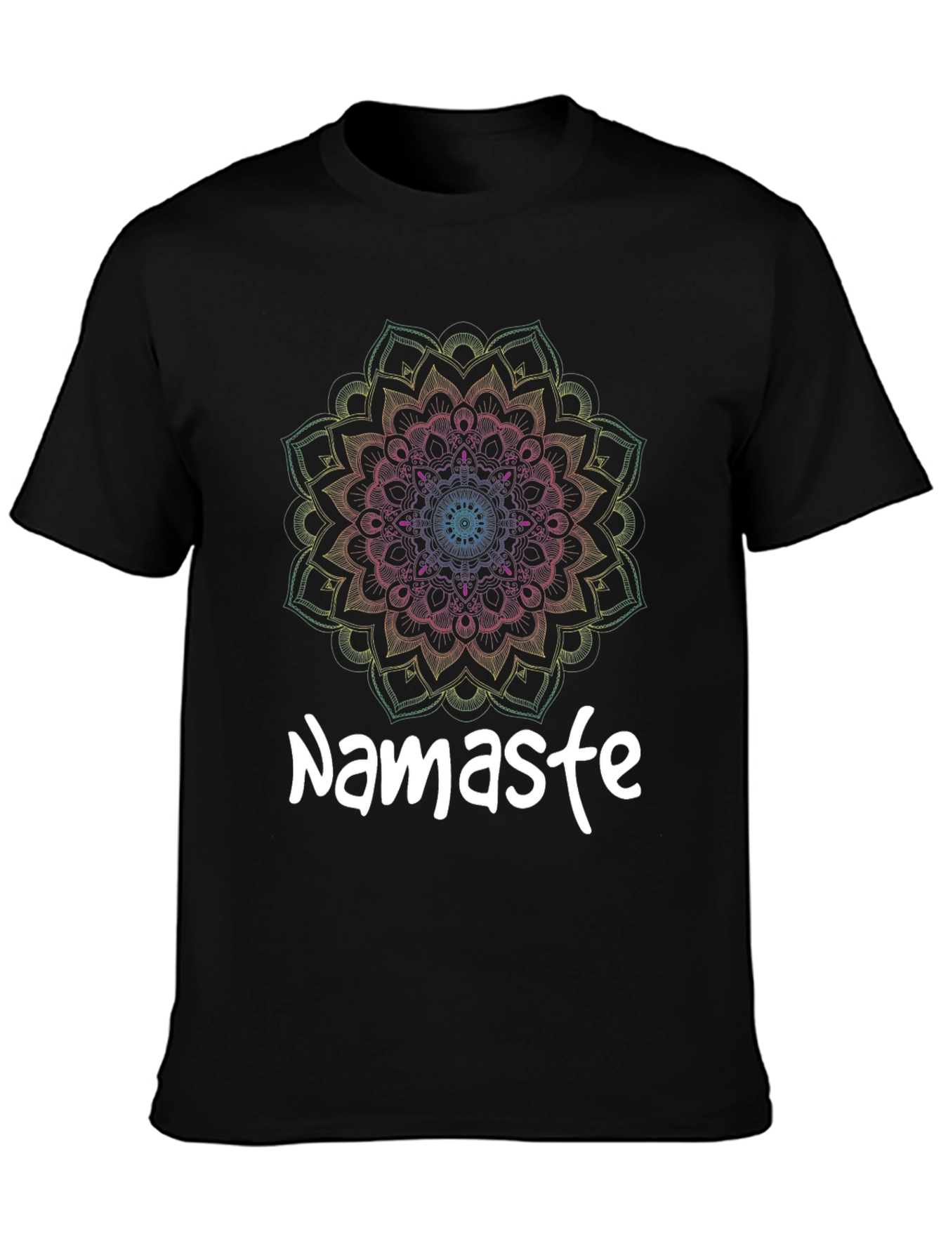 Namaste Mandala Graphic Tee - Yoga Inspired Shirt
