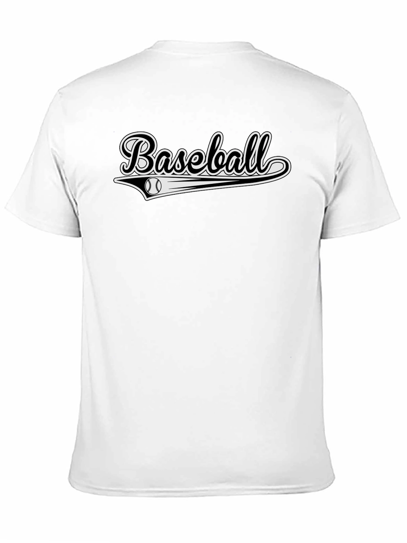 Black Baseball Graphic Tee - Stylish & Sporty